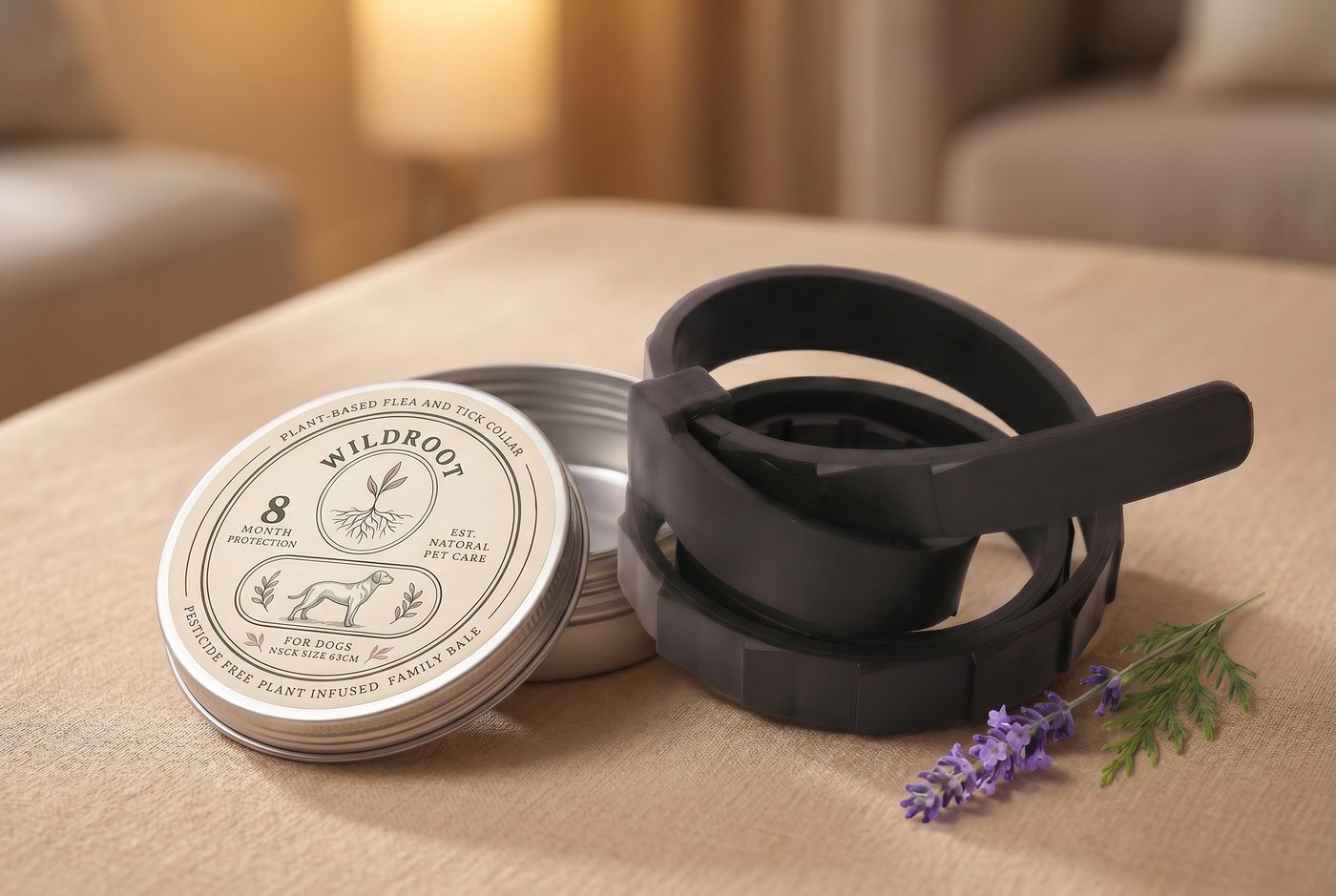 WildRoot collar and tin