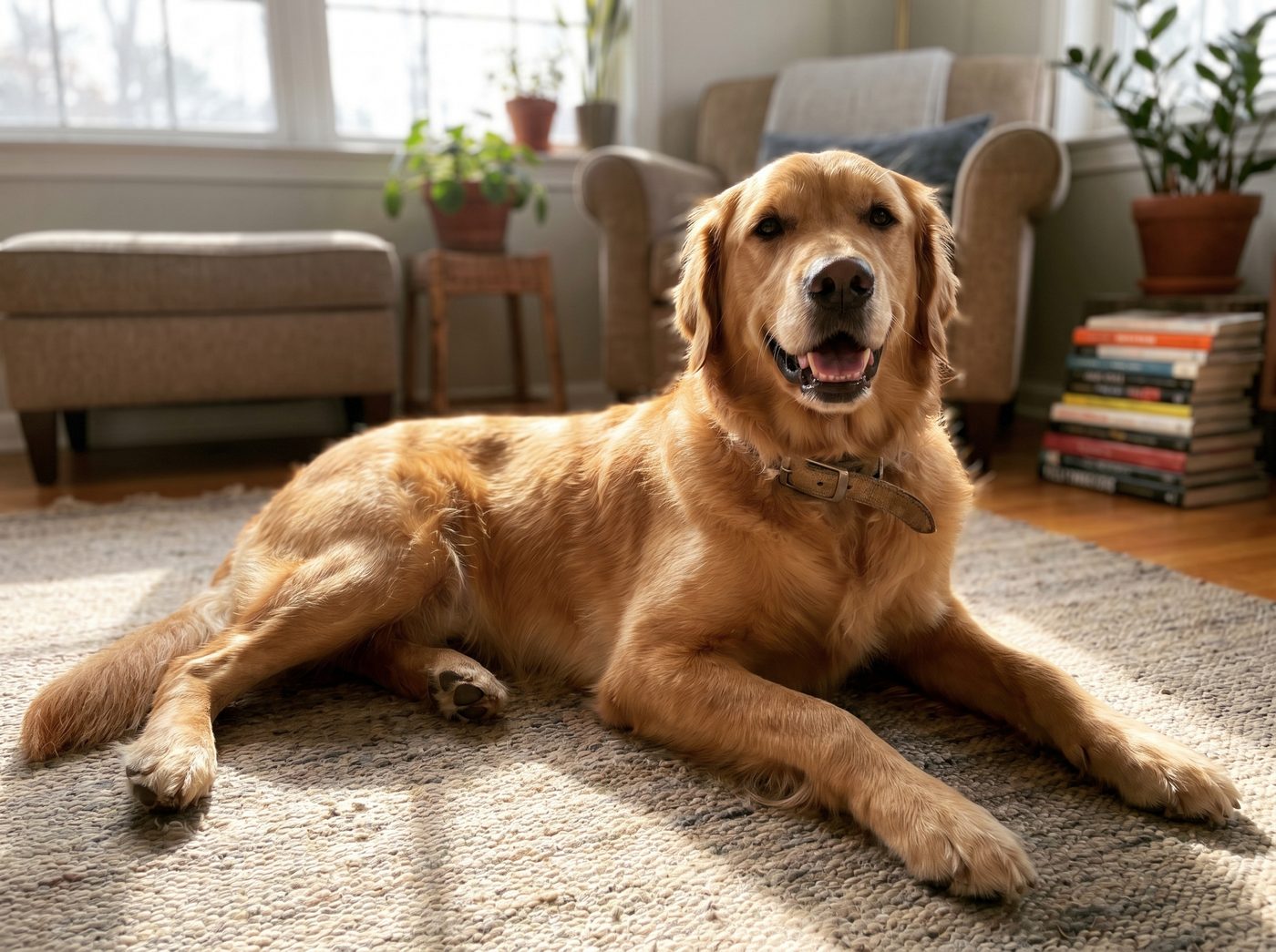 A healthy protected dog after switching to WildRoot